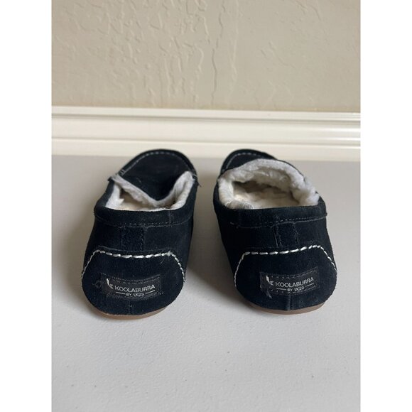 Koolaburra by Ugg Lezly Black Leather Moccasin Loafer Slip Ons Size 10 - Picture 5 of 6